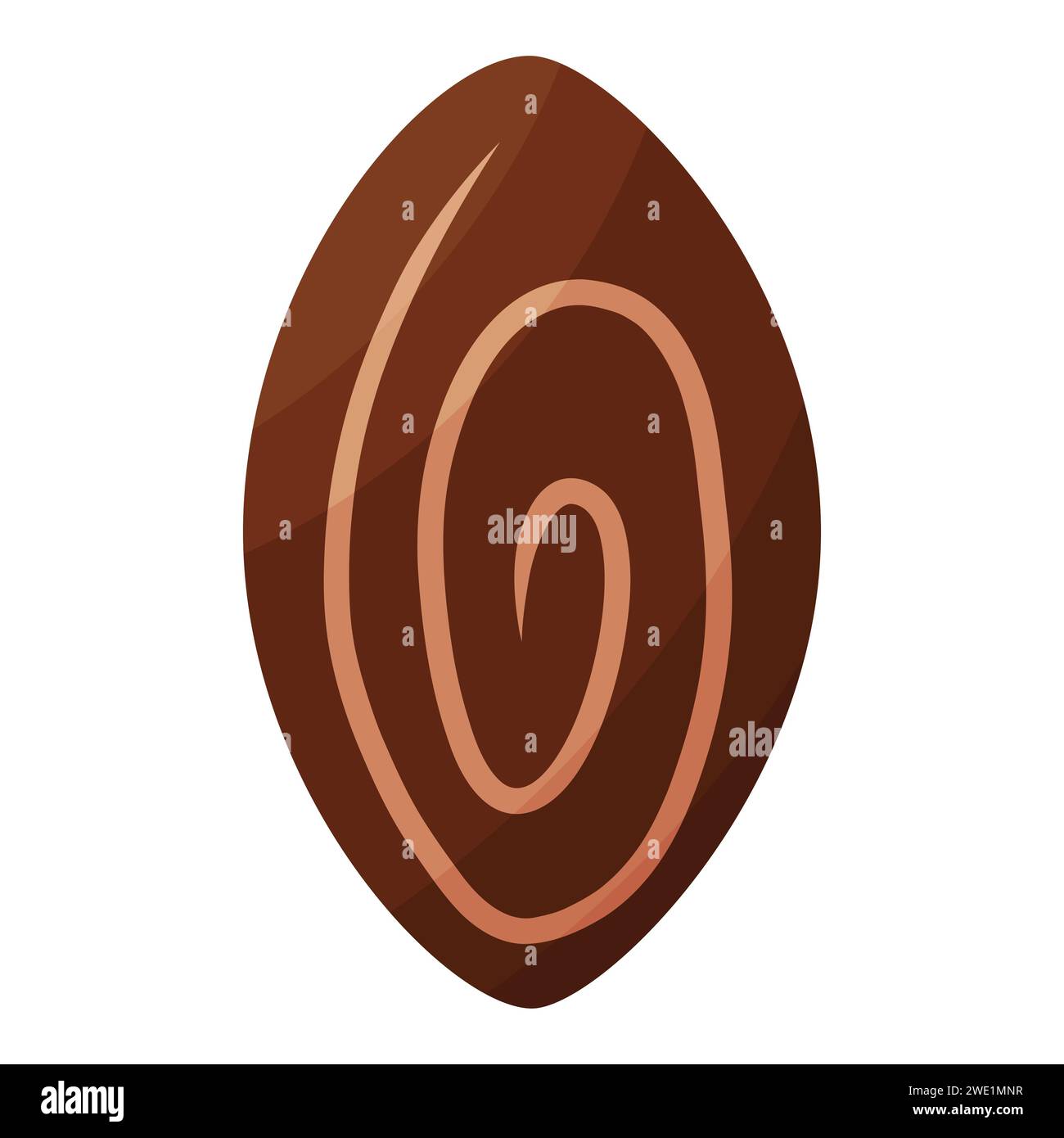 élément d'icône noir de chocolat de jour de lait de bonbon Illustration de Vecteur