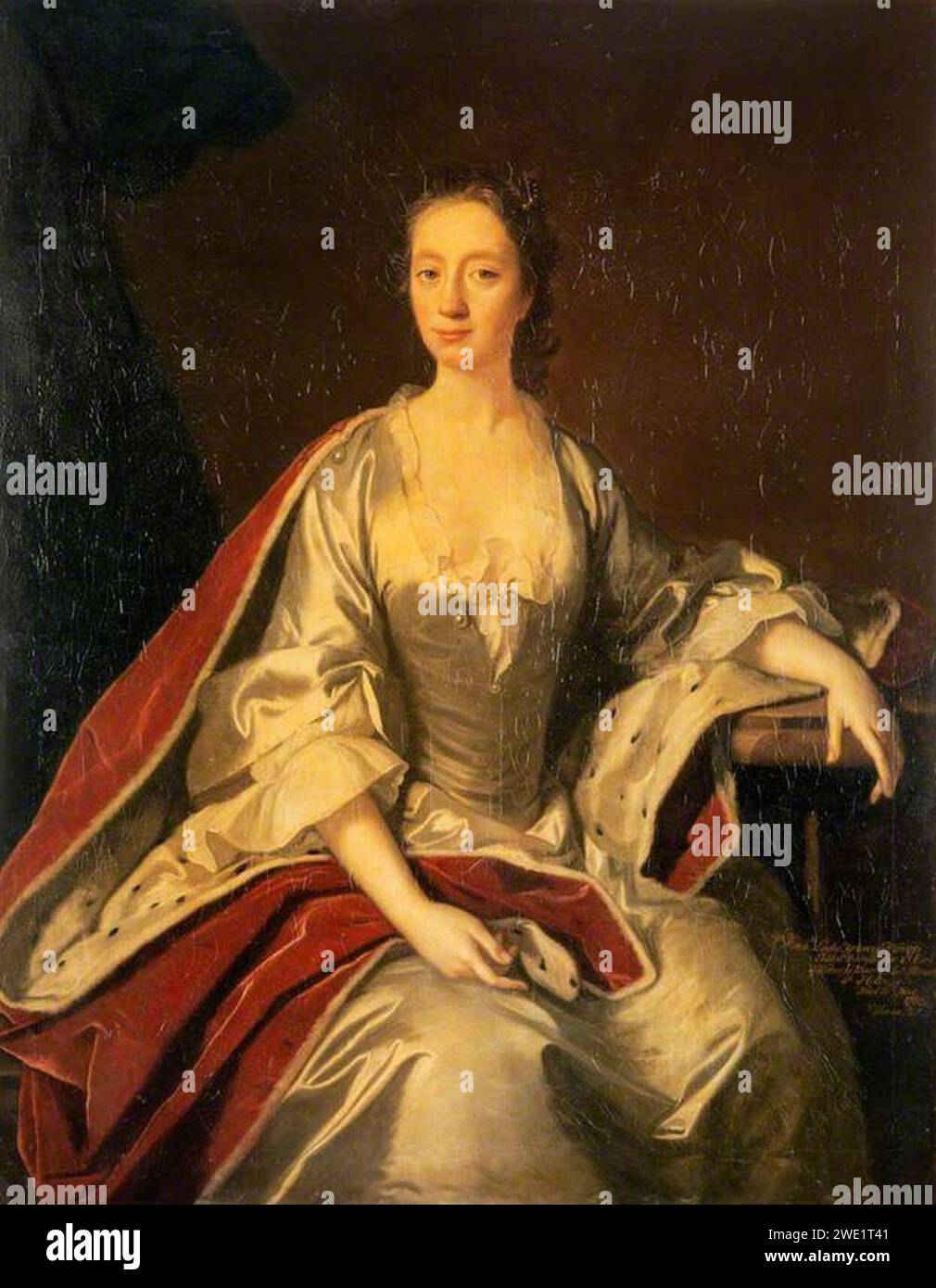 Allan Ramsay (1713-1784) (attribué à) - Lady Frances Wemyss (1722-1789), Lady Steuart Denham Banque D'Images