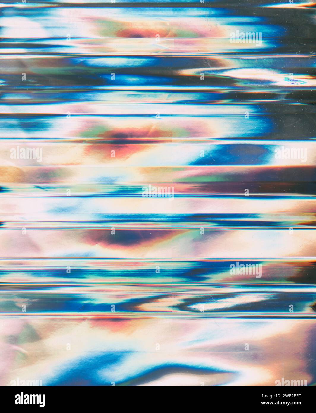 Distorsion des parasites de couleur bruit taches bleu orange Banque D'Images