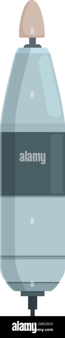 Vecteur de dessin animé d'icône d'équipement polonais. Soin des ongles féminins. Dame de style Illustration de Vecteur