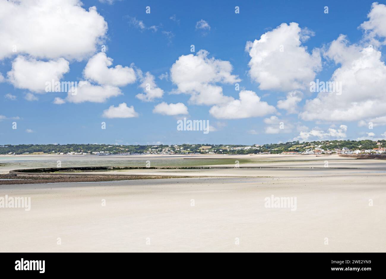 St Aubin's Bay, St Helier, Jersey, îles Anglo-Normandes Banque D'Images