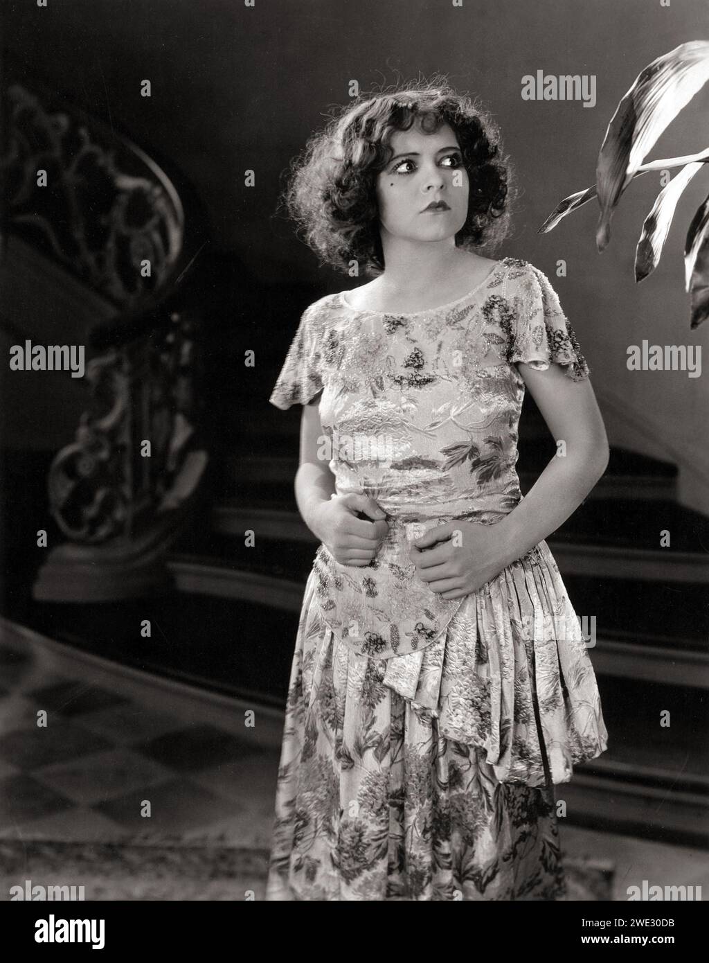Actrice Clara Bow, 1924, ère du cinéma muet Banque D'Images