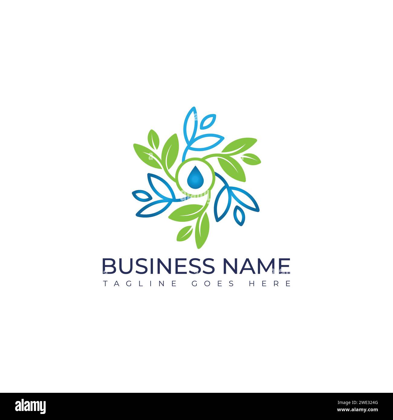 Illustration abstraite fleur station spa logo icône, isolé sur fond blanc. Logo et icône Natural essence - Illustration vectorielle. Illustration de Vecteur