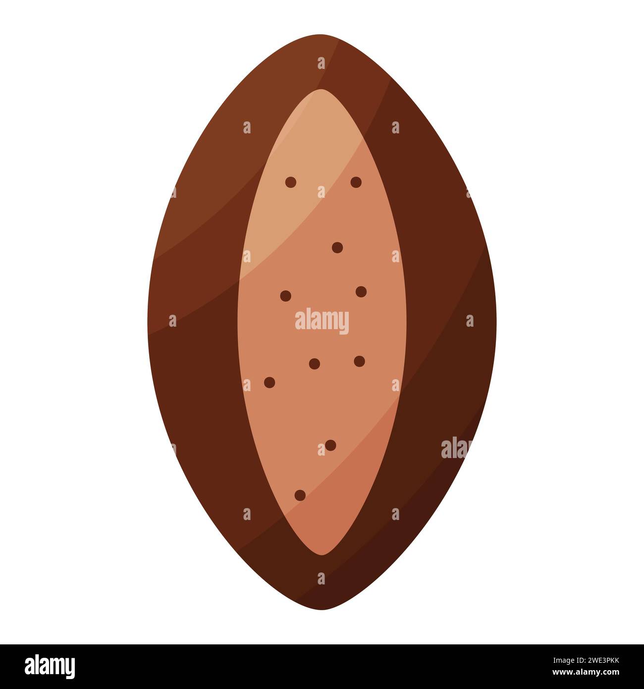 chocolat jour bonbons lait noix noires icône alimentaire illustration vectorielle d'élément Illustration de Vecteur