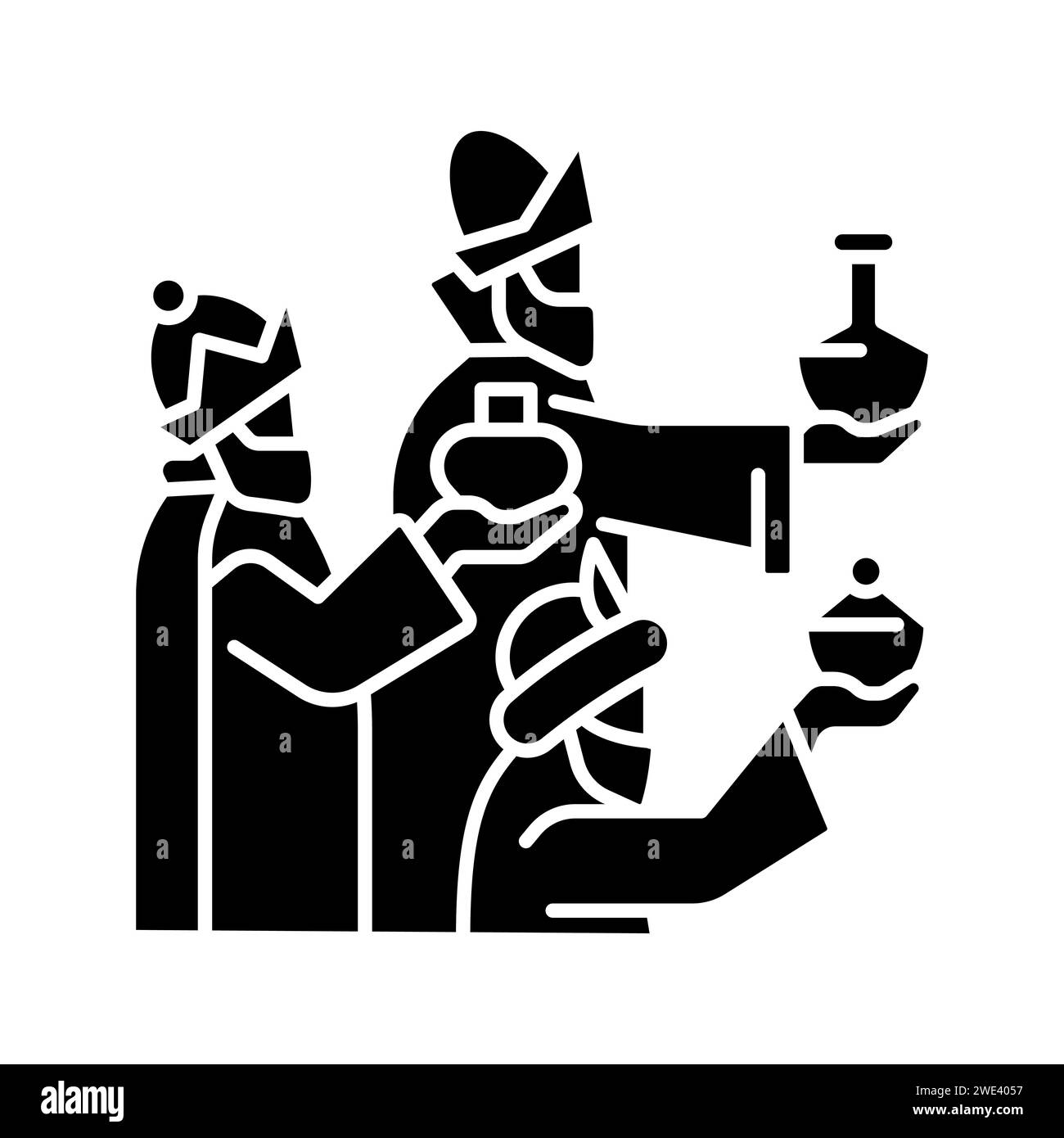 Icône de glyphe noir Epiphany Illustration de Vecteur