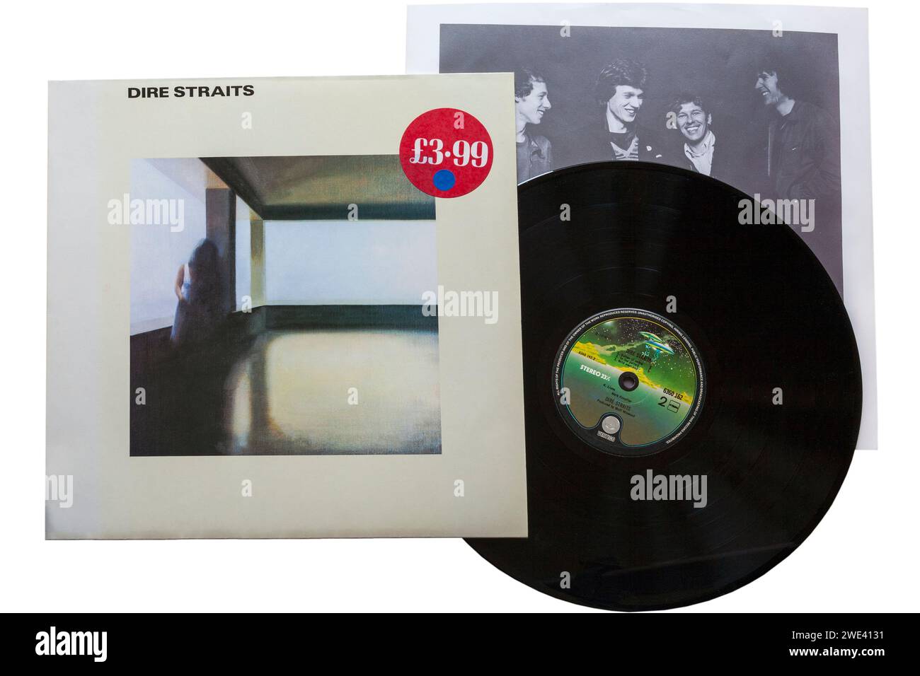 Dire Straits premier album éponyme album vinyle album LP Cover isolé sur fond blanc - 1978 Banque D'Images