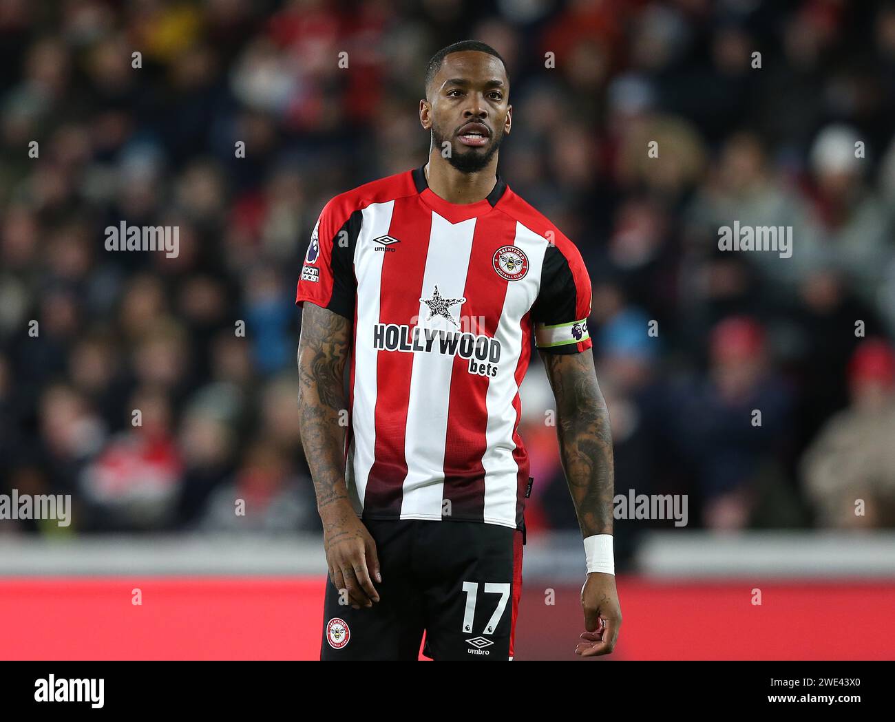 Ivan Toney de Brentford. - Brentford v Nottingham Forest, Premier League, GTECH Community Stadium, Londres, Royaume-Uni - 20 janvier 2024. Usage éditorial uniquement - des restrictions DataCo s'appliquent. Banque D'Images