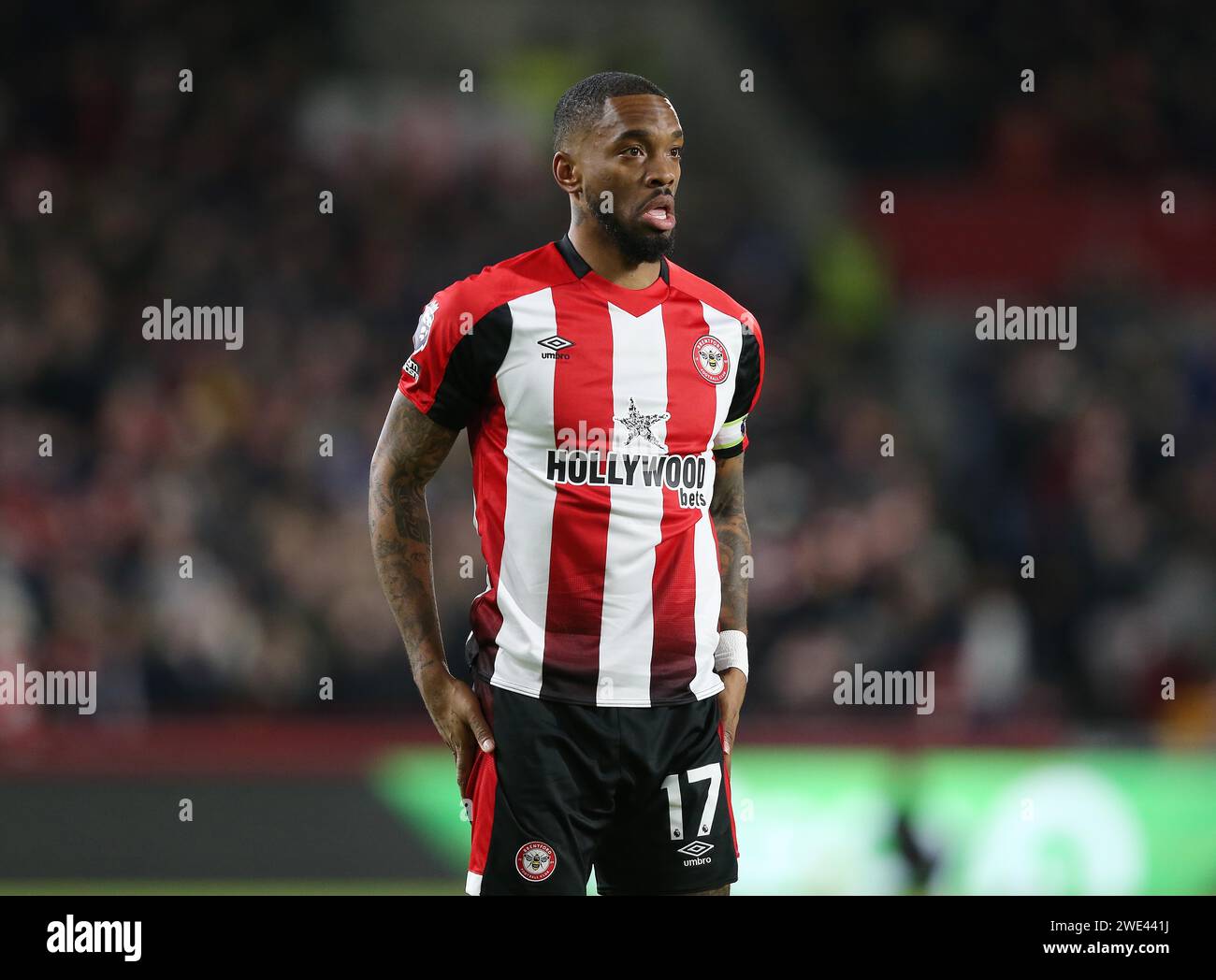 Ivan Toney de Brentford. - Brentford v Nottingham Forest, Premier League, GTECH Community Stadium, Londres, Royaume-Uni - 20 janvier 2024. Usage éditorial uniquement - des restrictions DataCo s'appliquent. Banque D'Images