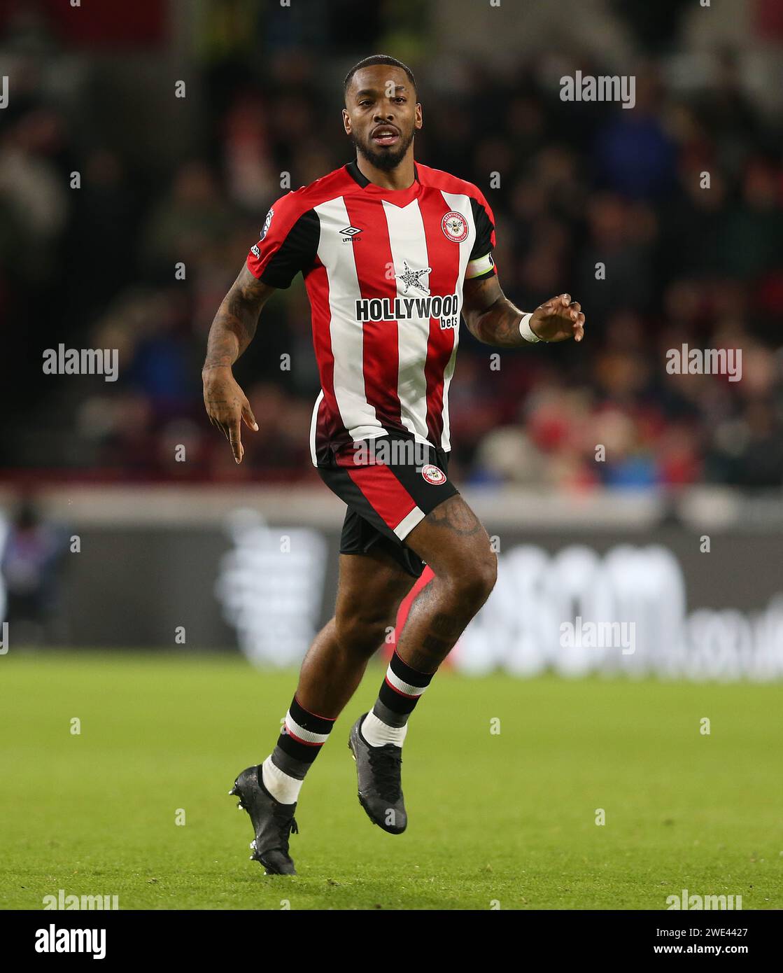 Ivan Toney de Brentford. - Brentford v Nottingham Forest, Premier League, GTECH Community Stadium, Londres, Royaume-Uni - 20 janvier 2024. Usage éditorial uniquement - des restrictions DataCo s'appliquent. Banque D'Images