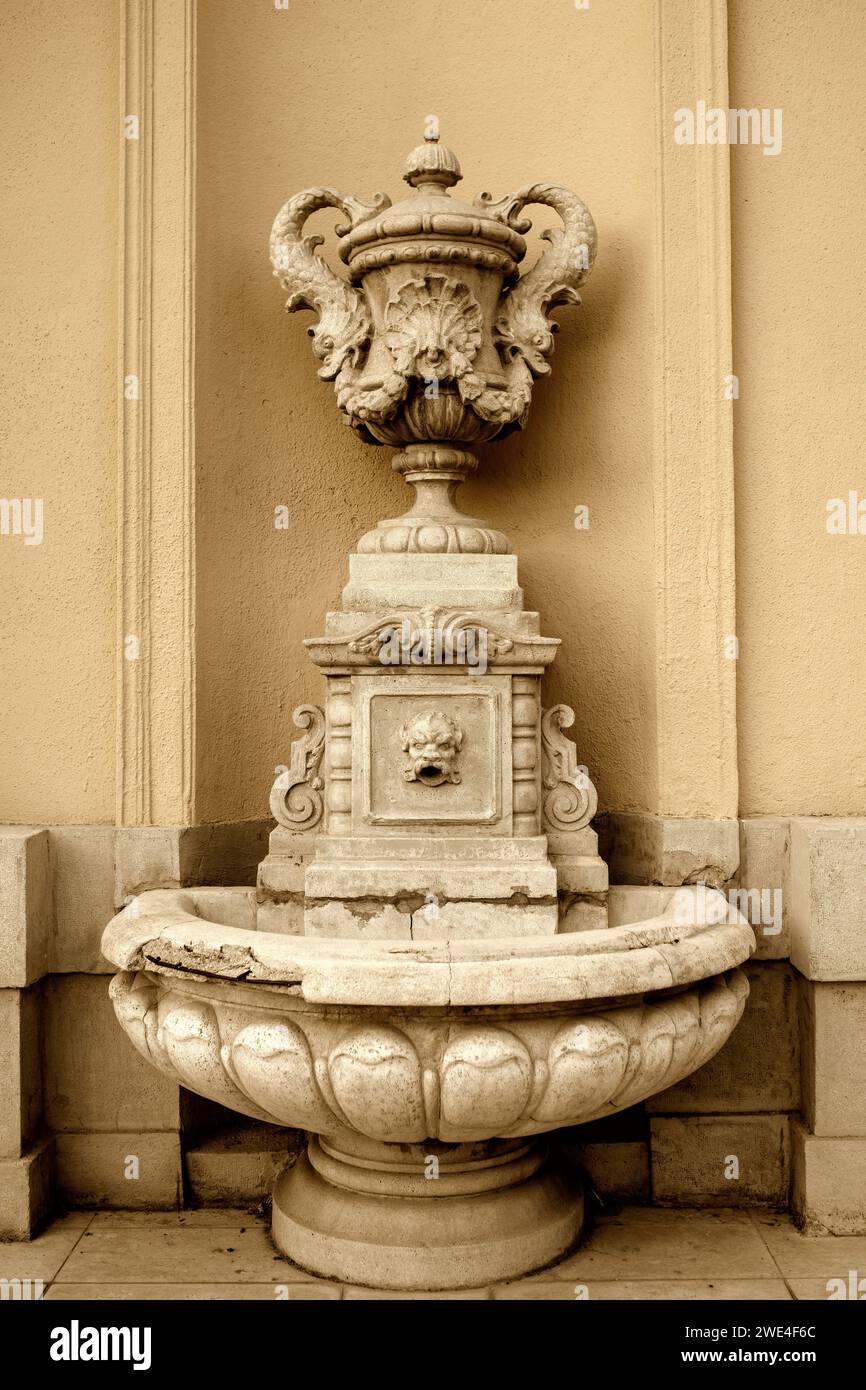 Bâtiment historique des thermes Szechenyi à Budapest. Banque D'Images