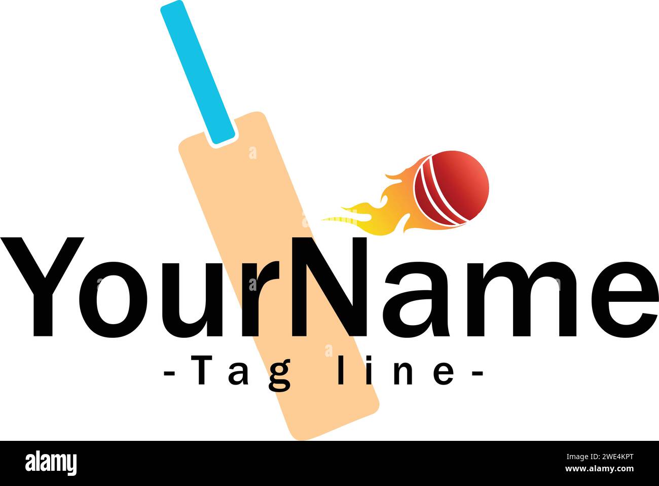 Création de logo pour cricket club Illustration de Vecteur