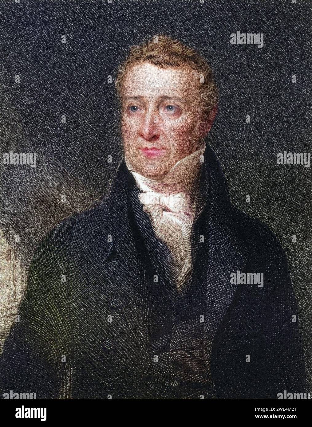 William Huskisson 1770 à 1830 englischer Staatsmann financier und Member of Parliament, Historisch, digital restaurierte Reproduktion von einer Vorlage aus dem 19. Jahrhundert, Date d'enregistrement non indiquée Banque D'Images