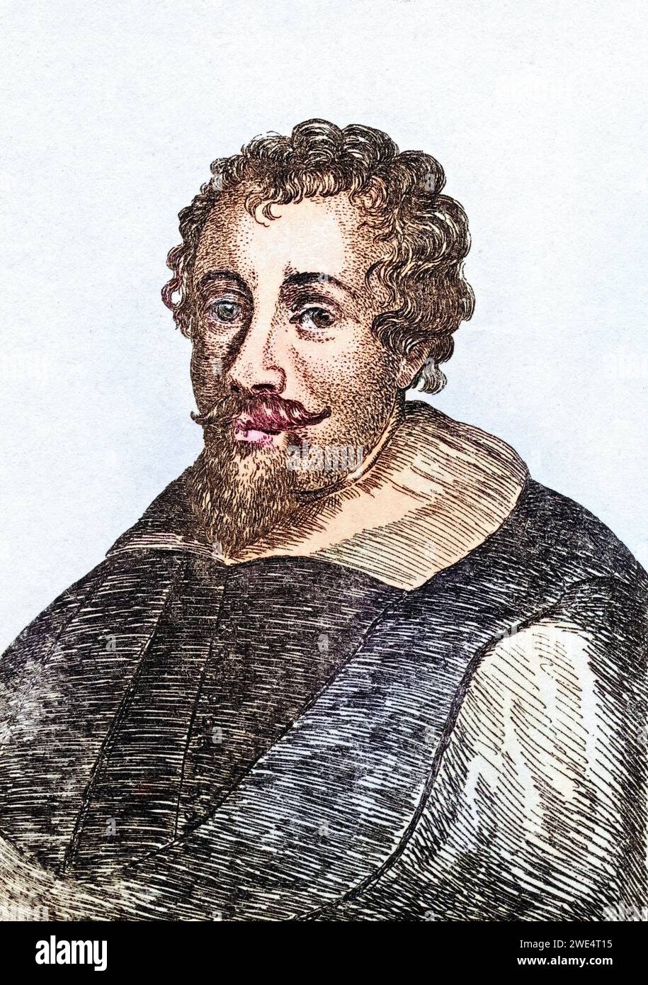 Adam Elsheimer 1578-1610 deutscher Künstler, Historisch, digital restaurierte Reproduktion von einer Vorlage aus dem 19. Jahrhundert, Date d'enregistrement non indiquée Banque D'Images