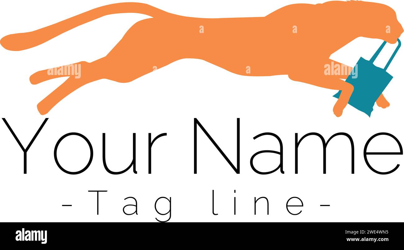 Conception de logo de magasin d'achat Illustration de Vecteur