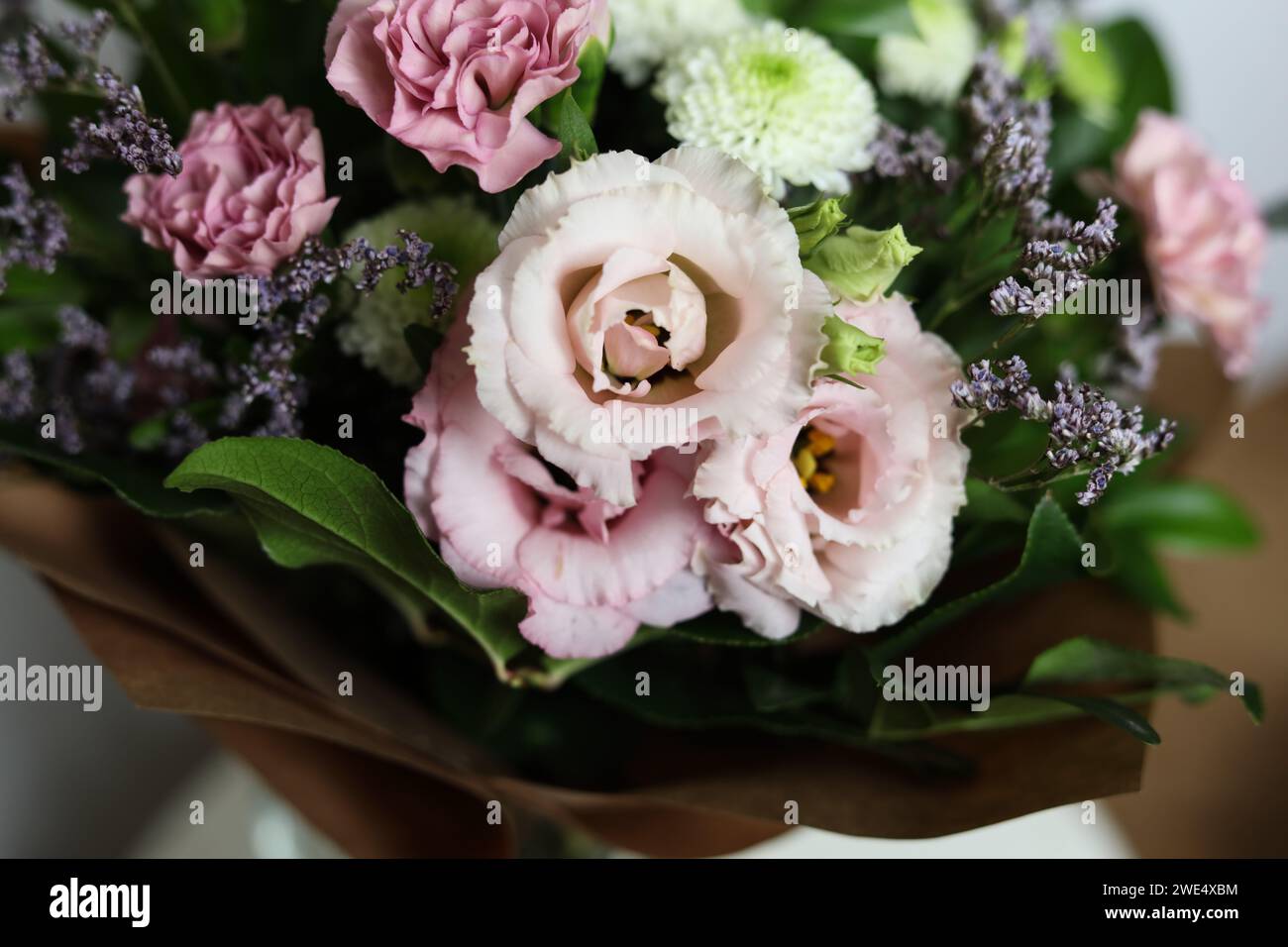 Bouquet de belles fleurs en gros plan Banque D'Images
