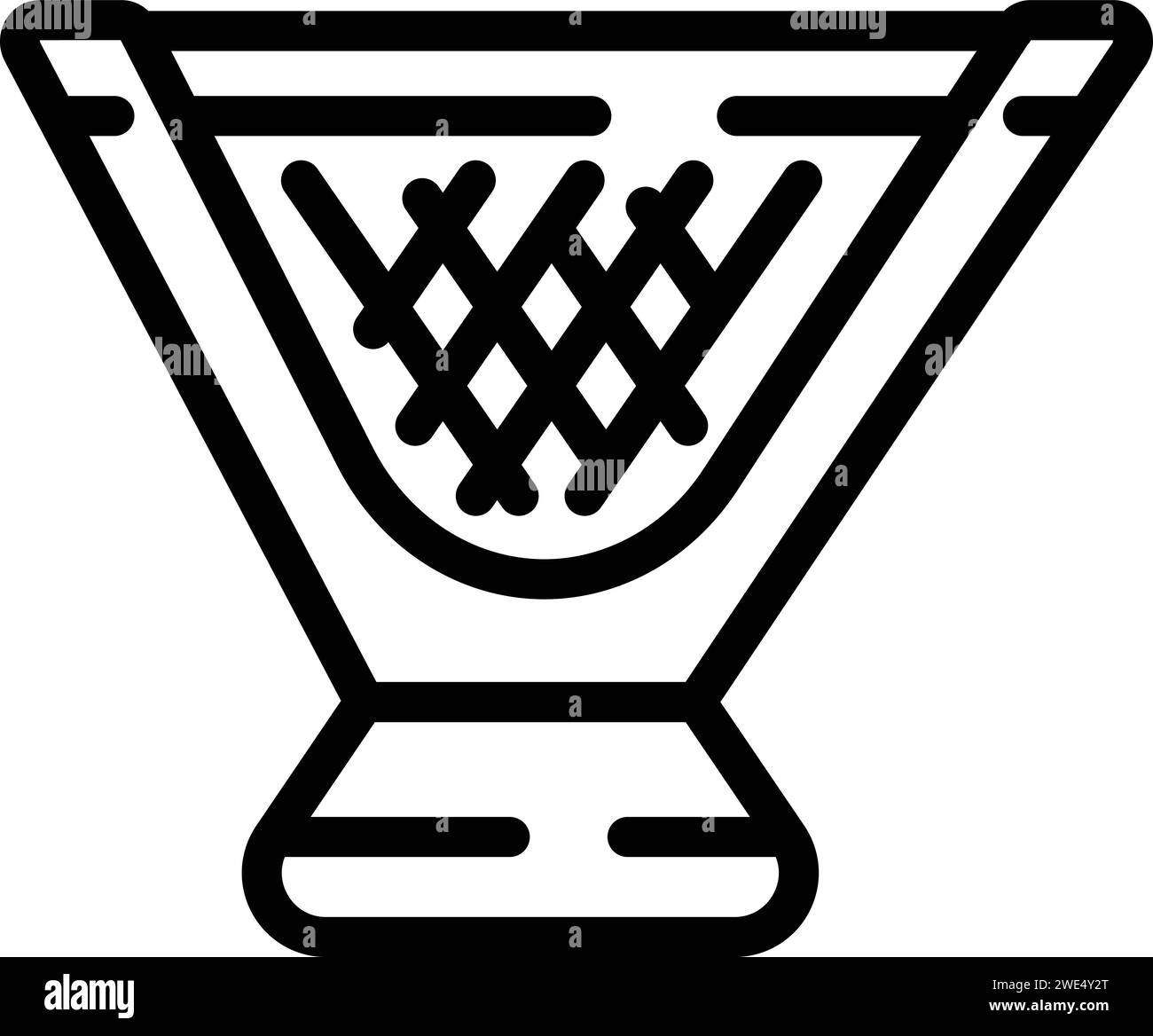 Vecteur de contour d'icône de bâtiment en verre de tel aviv. Monument de l'Opéra. Ville de voyage Illustration de Vecteur