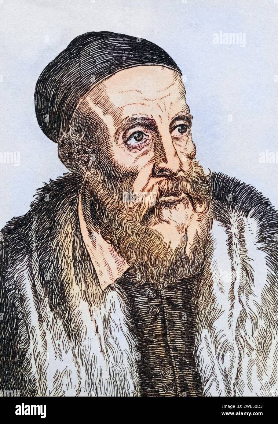 Tiziano Vecelli oder Tiziano Vecellio besser bekannt als Tizian ca. 1485 n 1576 italienischer Künstler, Historisch, digital restaurierte Reproduktion von einer Vorlage aus dem 19. Jahrhundert, Date d'enregistrement non indiquée Banque D'Images