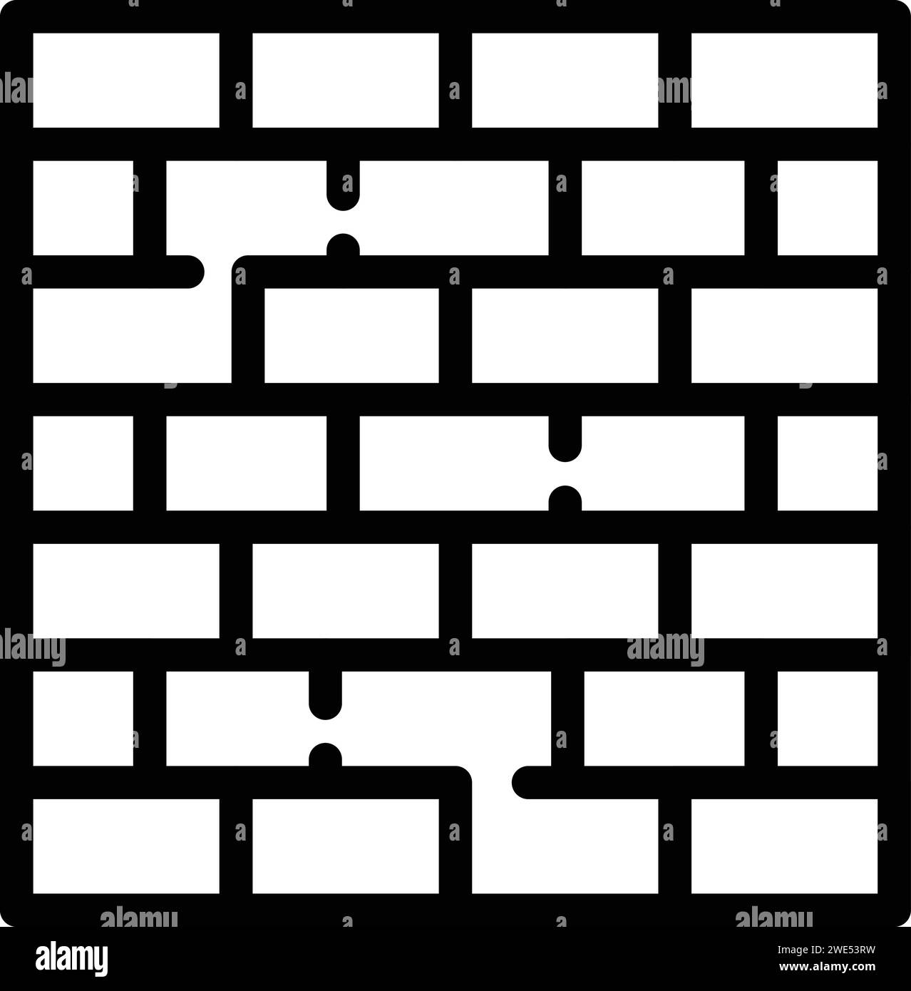 Vecteur de contour d'icône de mur de briques tel aviv. Israël pays. Avion de voyage Illustration de Vecteur