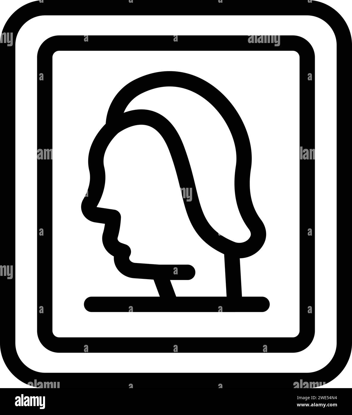 Vecteur de contour d'icône d'image de galère d'art. France paris. Capitale française Illustration de Vecteur