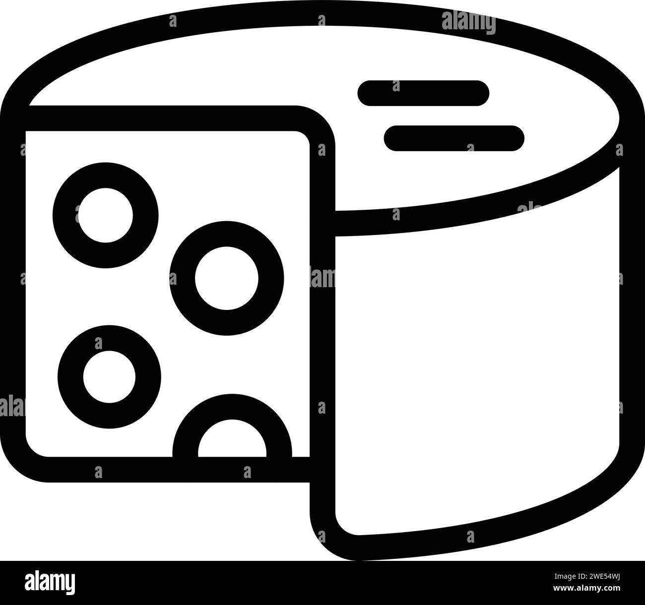 Vecteur de contour d'icône de fromage français. Excursion nationale. Maître capitale touristique Illustration de Vecteur
