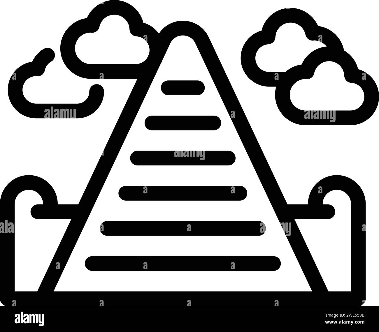 Vecteur de contour d'icône culturelle Edifice. Galerie d'art. Capitale touristique Illustration de Vecteur