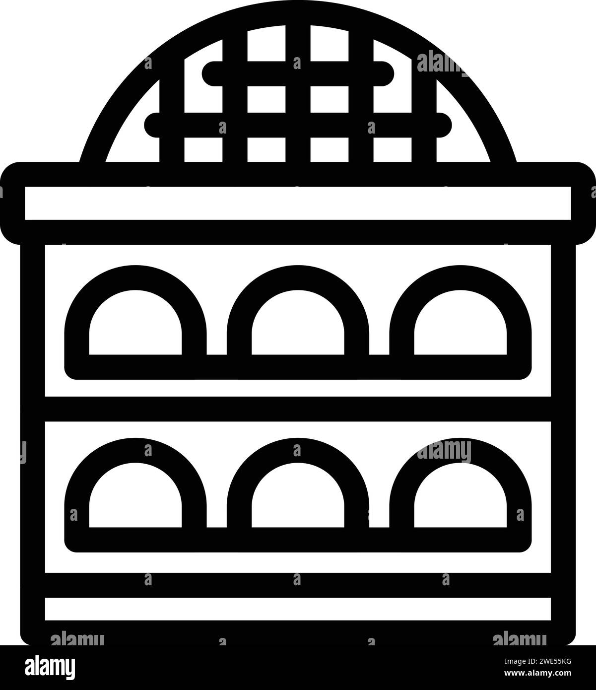 Vecteur de contour d'icône de volet de construction. Capitale nationale. Country adulte Illustration de Vecteur