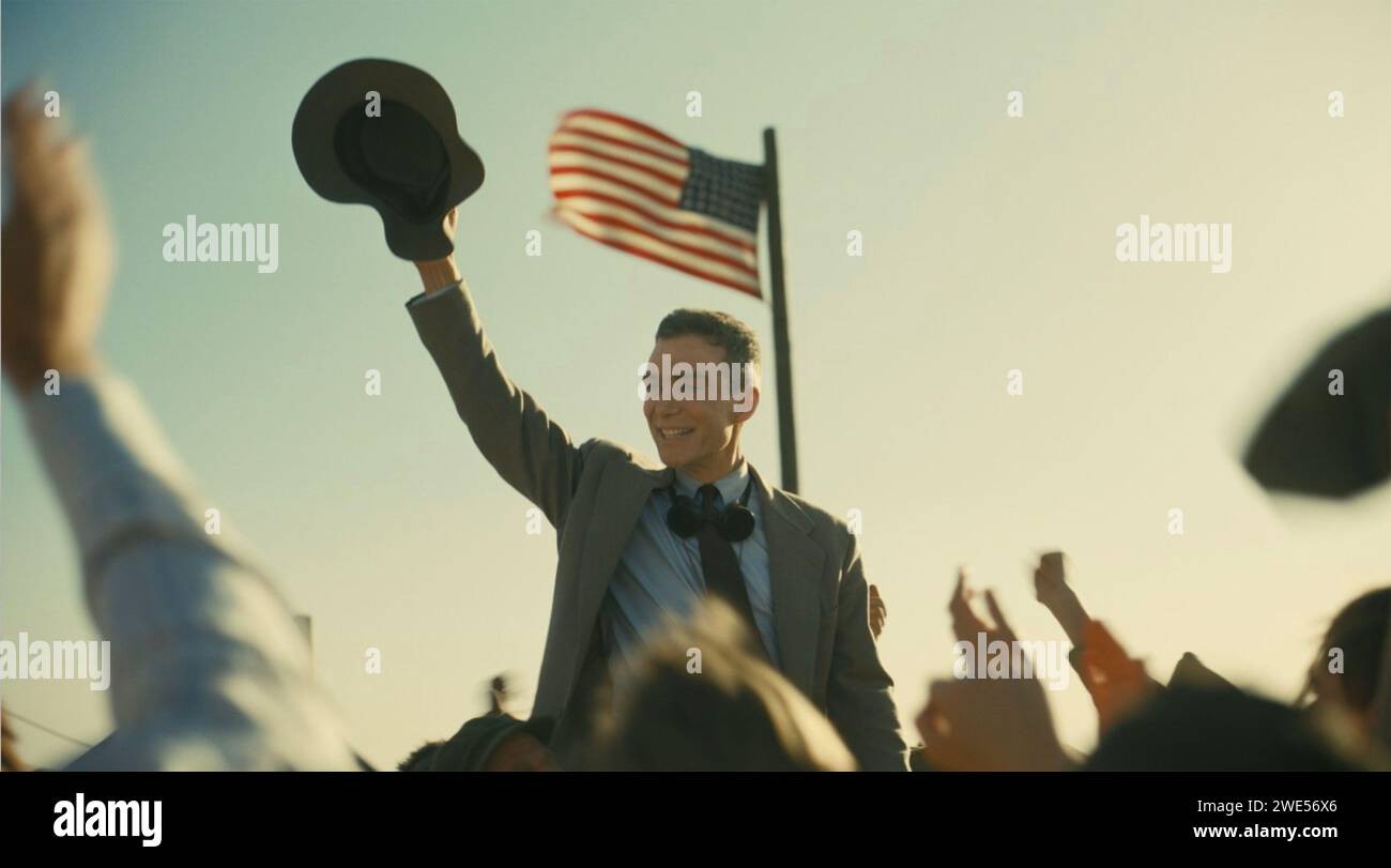 OPPENHEIMER 2023 Universal Pictures film avec Cillian Murphy dans le rôle de Robert Oppenheimer Banque D'Images