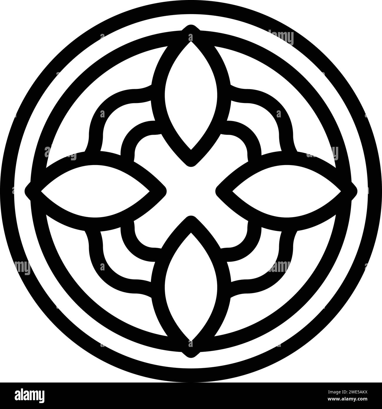 Vecteur de contour d'icône de cuisine culinaire de cuisine. Nouilles au poulet. Menu Illustration de Vecteur