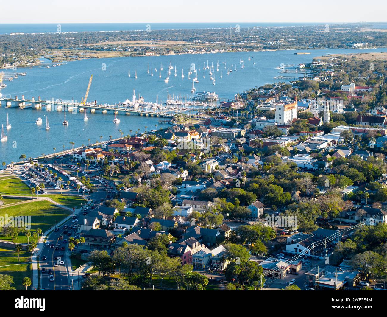 Photo aérienne St Augustine Floride 2024 destination Banque D'Images