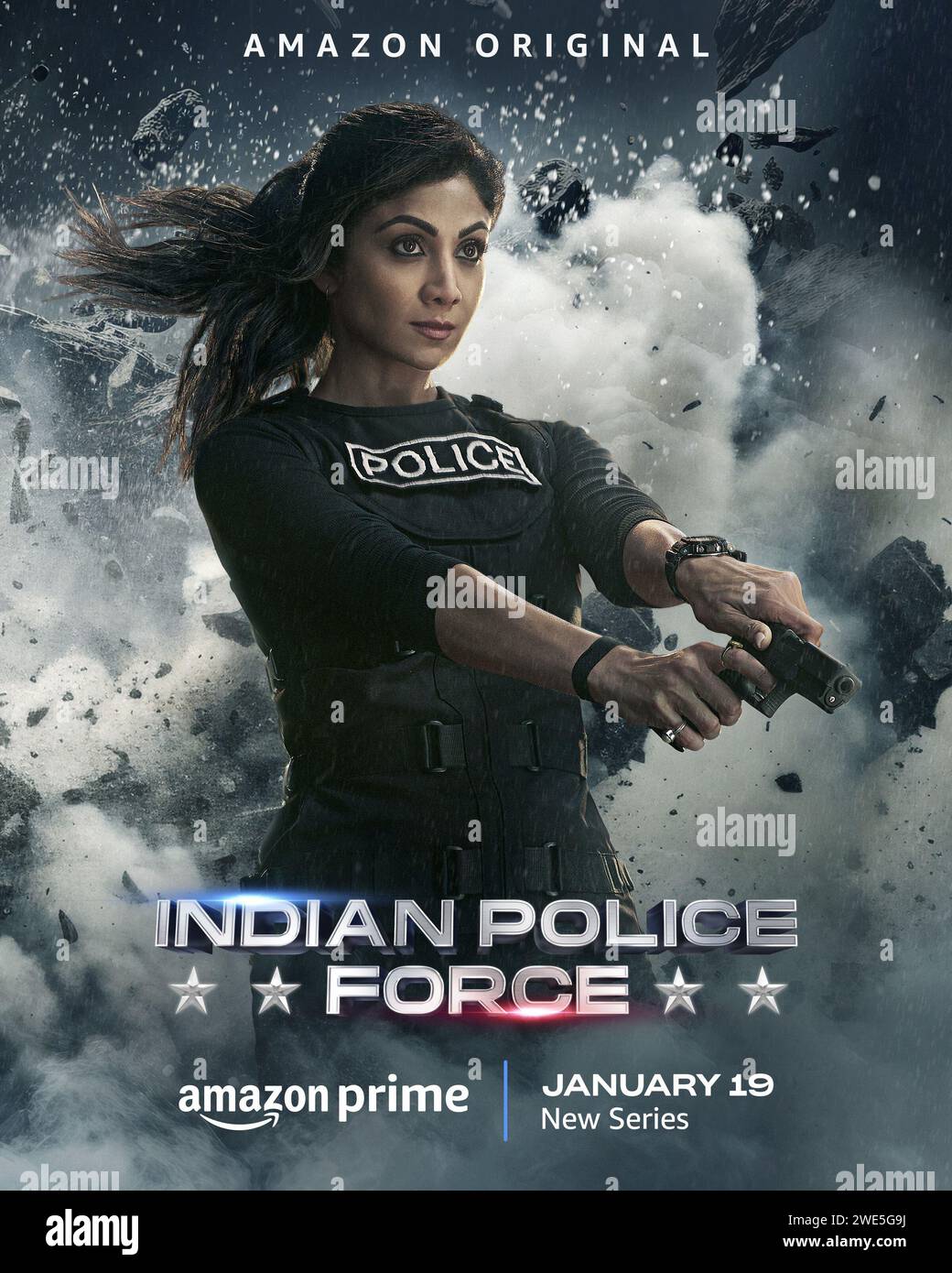 Force de police indienne Shilpa Shetty Kundra Banque D'Images