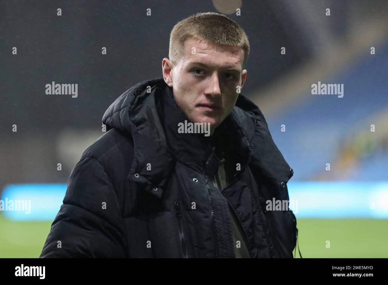 Rogan Ravenhill de Barnsley lors du match Sky Bet League 1 Oxford United vs Barnsley au Kassam Stadium, Oxford, Royaume-Uni. 23 janvier 2024. (Photo Alfie Cosgrove/News Images) à Oxford, Royaume-Uni le 1/23/2024. (Photo Alfie Cosgrove/News Images/Sipa USA) crédit : SIPA USA/Alamy Live News Banque D'Images