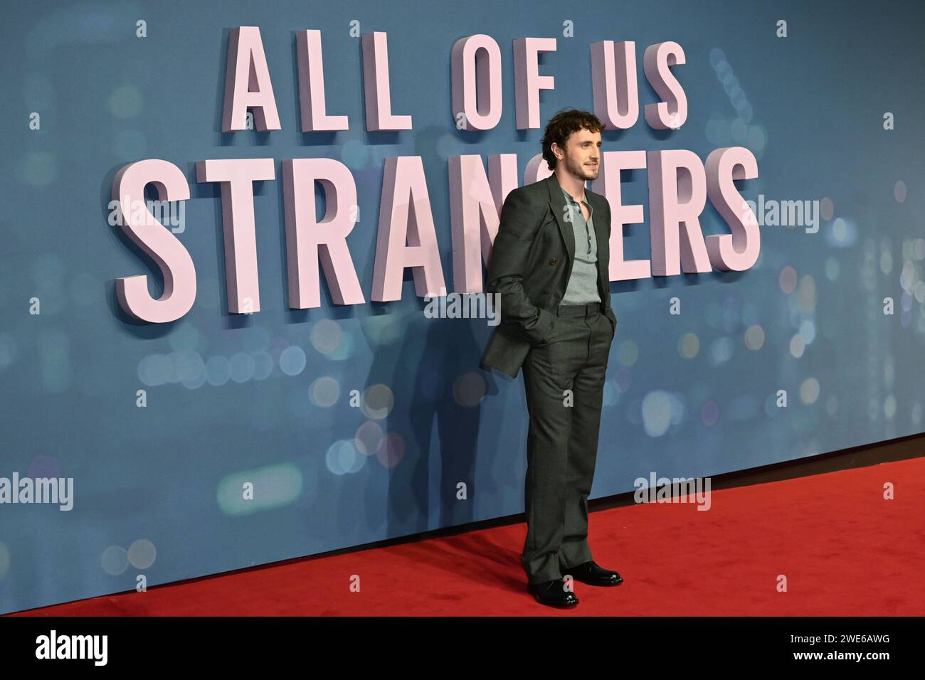 Londres, Royaume-Uni. 23 janvier 2024. Paul Mescal à la projection de gala britannique de All of US Strangers, au BFI Southbank. Crédit : Nils Jorgensen/Alamy Live News Banque D'Images