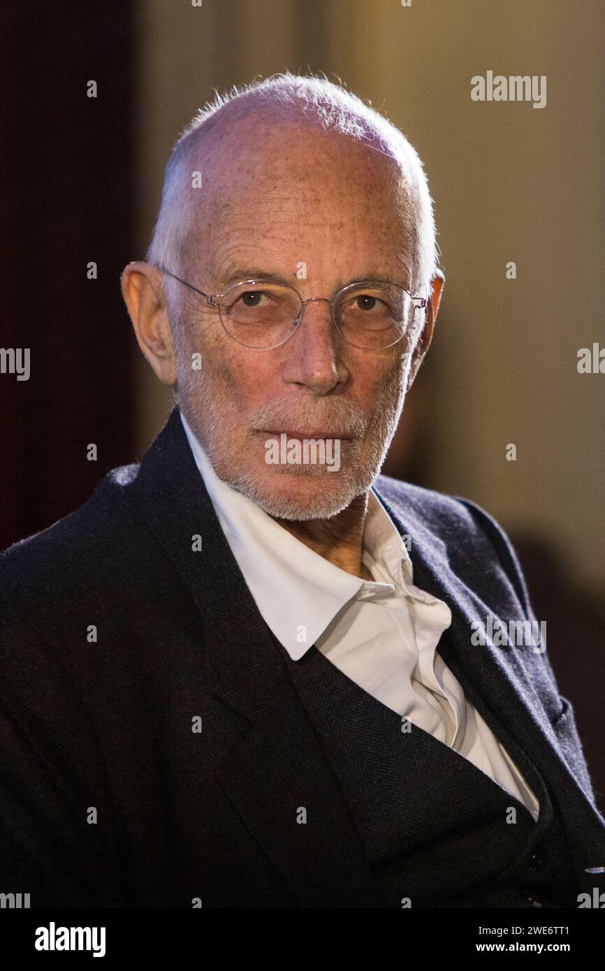 Torino, Italie. 23 janvier 2024. Lancement du livre du réalisateur italien Gabriele Salvatores au Circolo dei Lettori à Turin, en Italie. Crédit : Marco Destefanis/Alamy Live News Banque D'Images