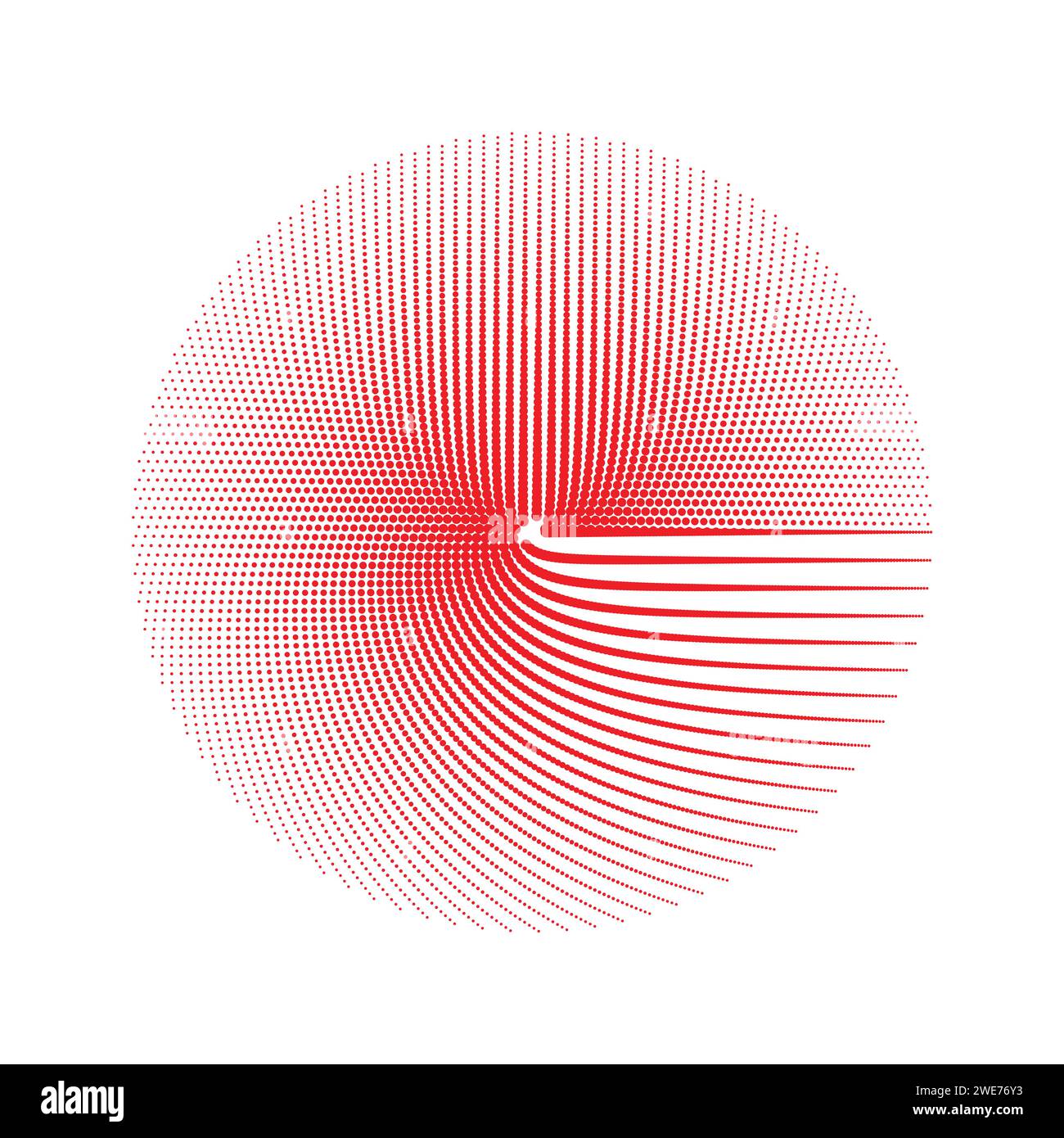 Illustration vectorielle des points de demi-teinte de cercle noir. Illustration de Vecteur