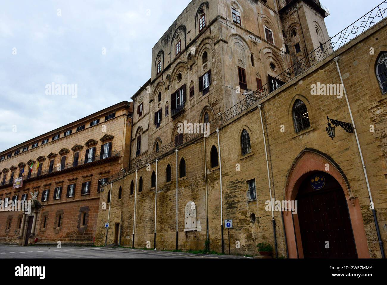 Le Palazzo Reale à Palerme, Sicile, Italie. Banque D'Images