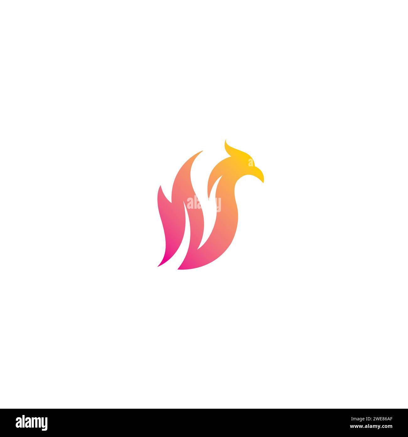 Logo Fire Phoenix. Logo Eagle Illustration de Vecteur