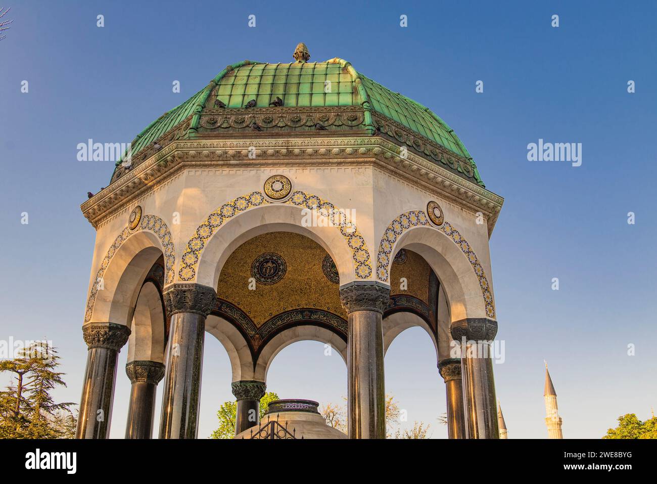 Mosquée Bleue - la mosquée la plus importante d'Istanbul Banque D'Images