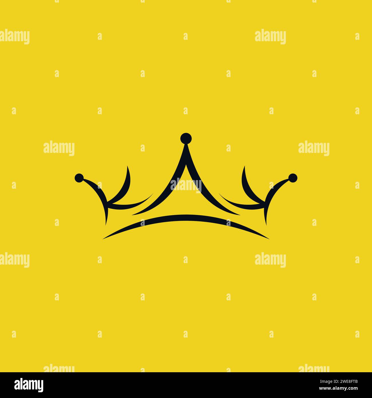 K logo Crown simple. Icône de la lettre KK Illustration de Vecteur