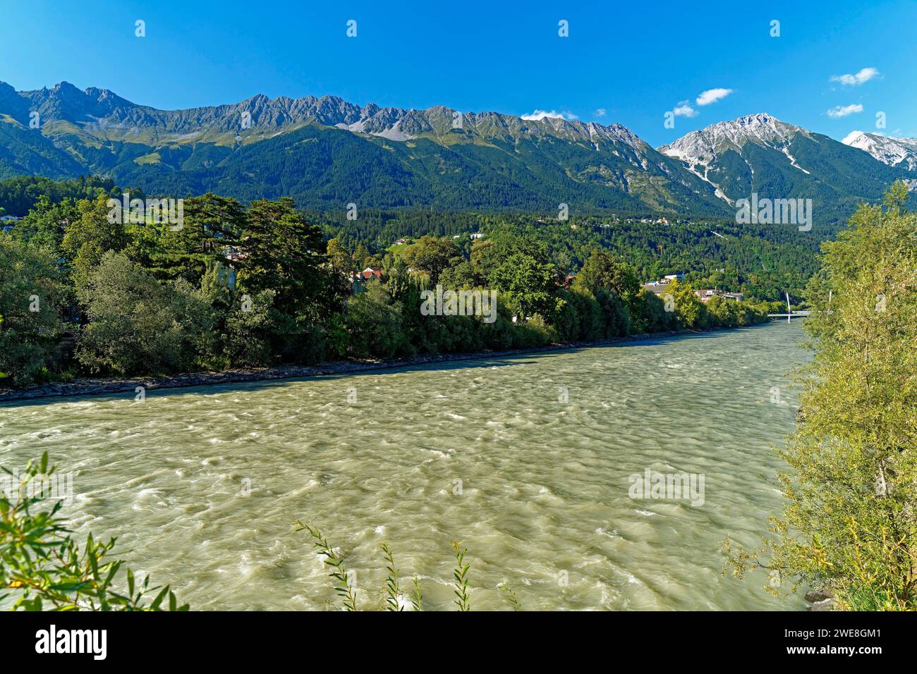 Fluß, Inn, Landschaft Banque D'Images