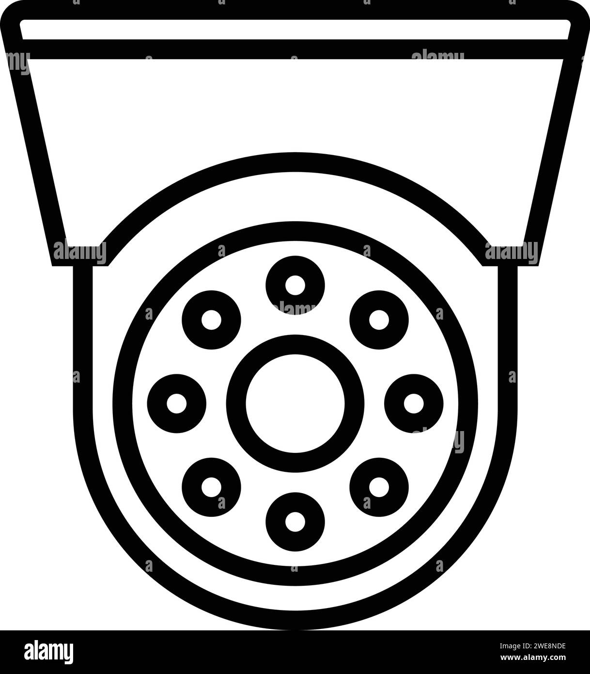 Icône pour cctv, caméra, sécurité Illustration de Vecteur