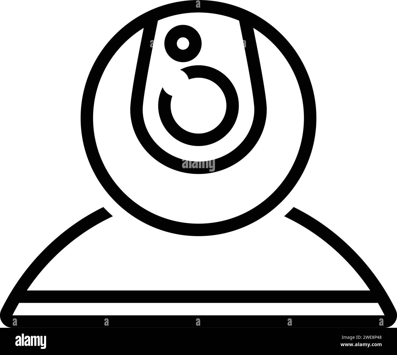 Icône pour webcam, cctv, caméra Illustration de Vecteur