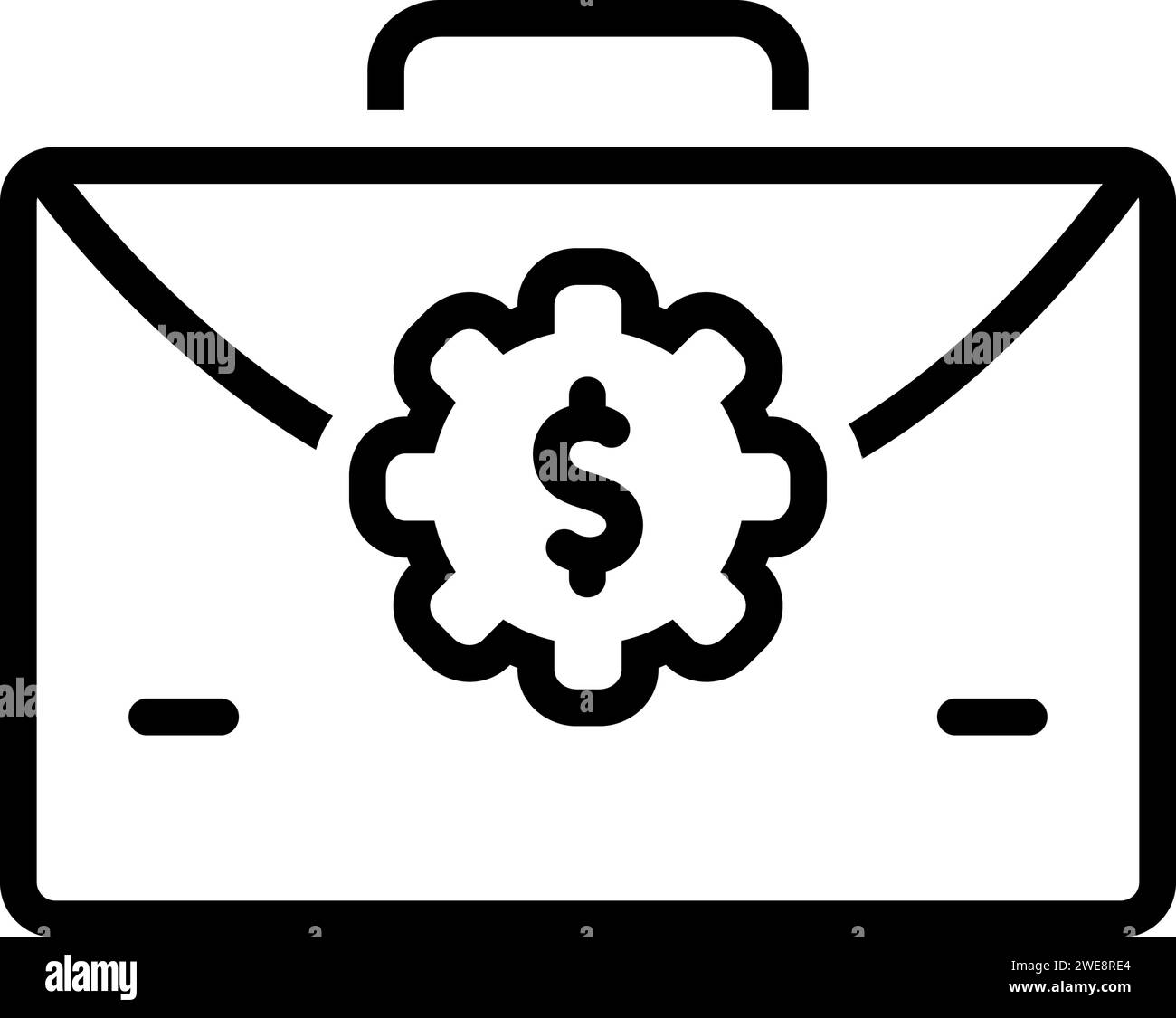 Icône pour business case, business Illustration de Vecteur