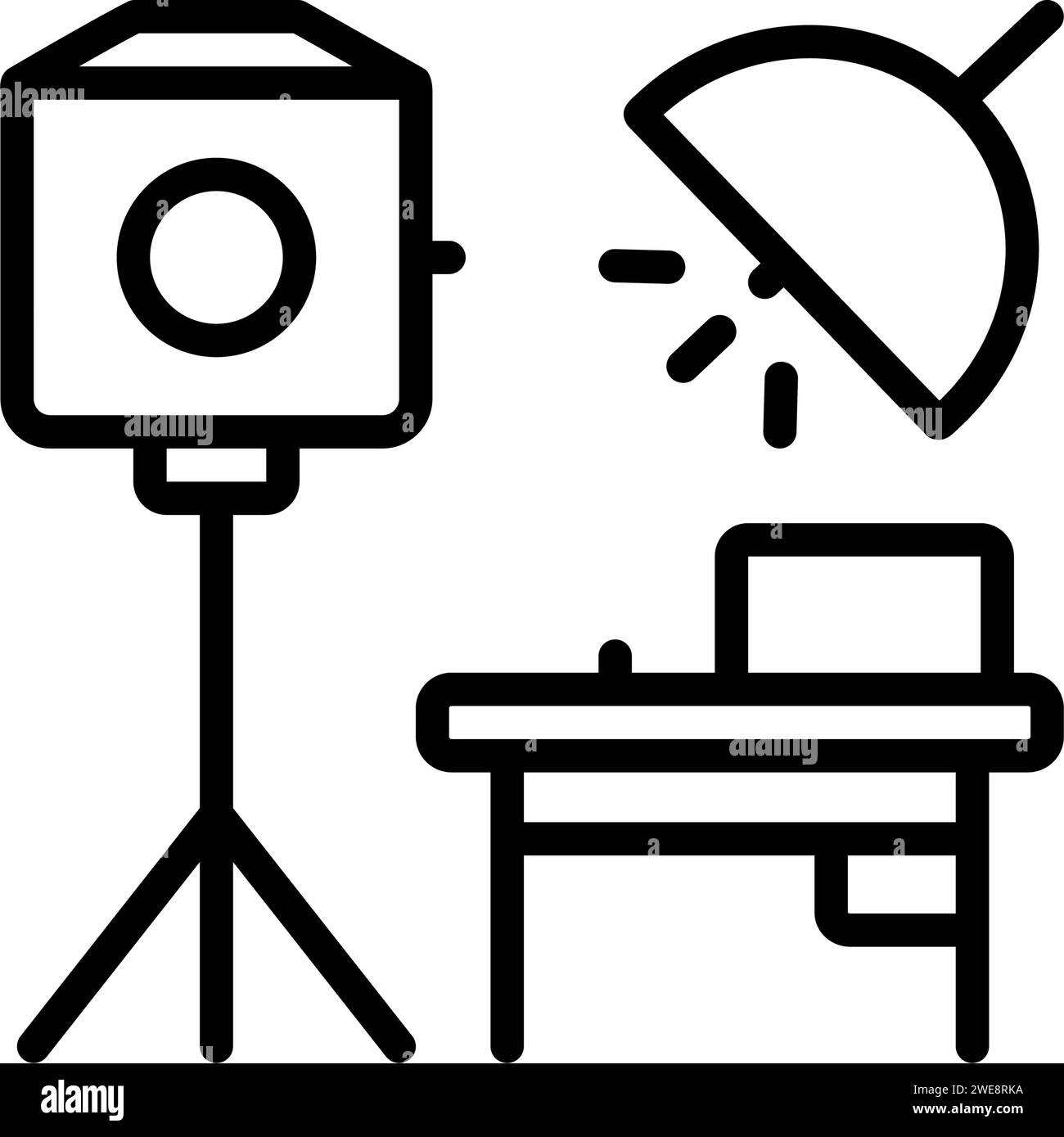 Icône pour studio, photographie Illustration de Vecteur