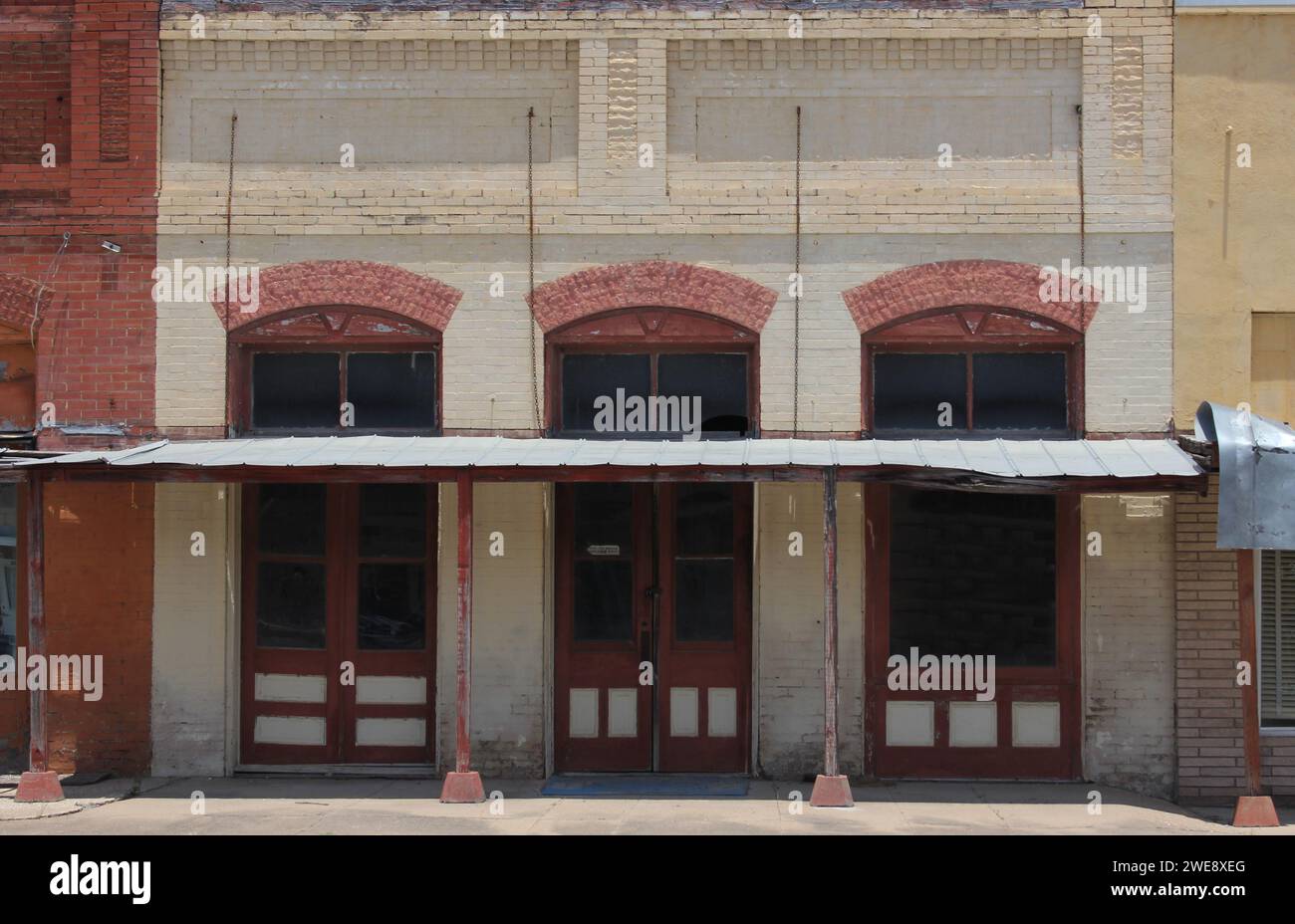 Un bâtiment historique dans le centre-ville de Granger, Texas Banque D'Images