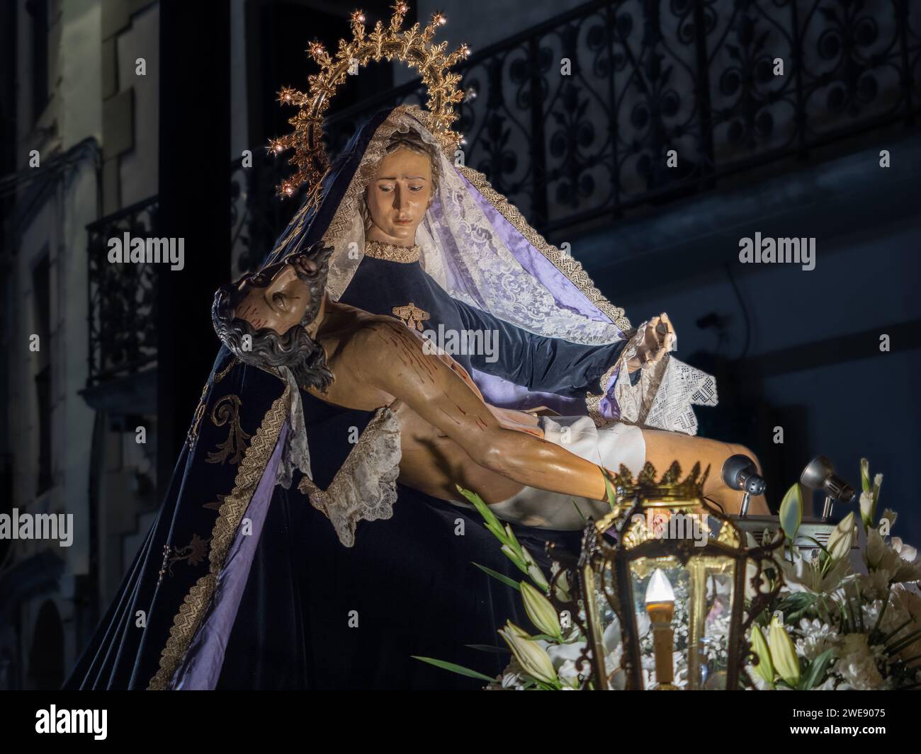 Fraternité de notre Dame de la Miséricorde et descente de Jackfruit. Pâques. poney Banque D'Images