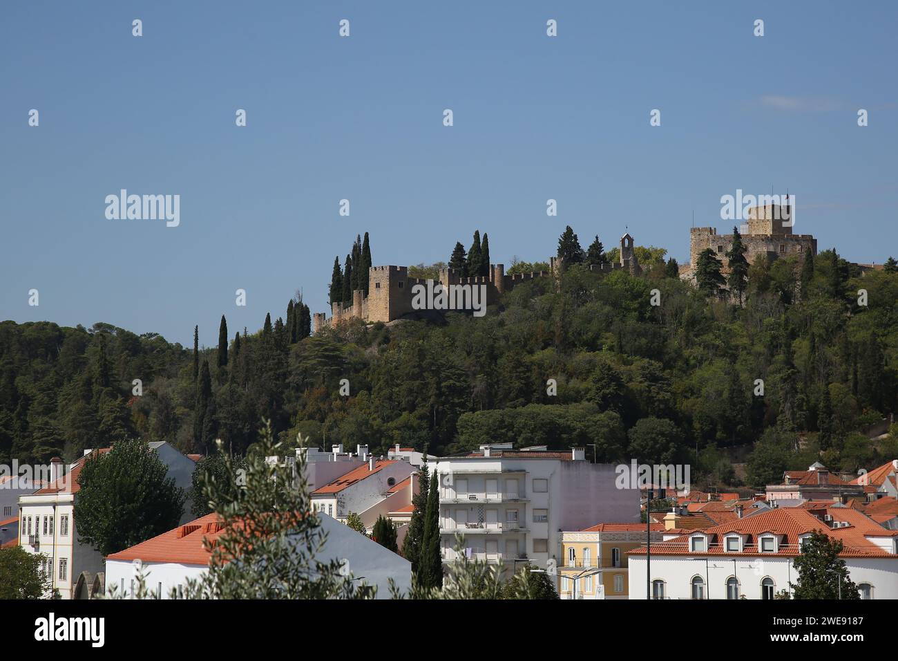 Château de Tomar, Tomar, province de Ribatejo, Portugal. Banque D'Images