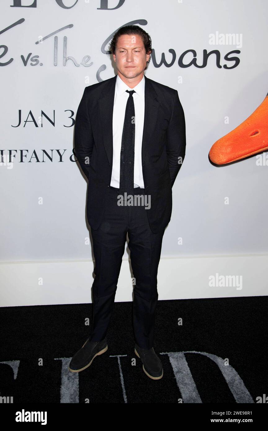 Vito Schnabel BEI der Premiere der FX Serie Feud : Capote vs. The Swans im Museum of Modern Art New York, 23.01.2024 *** Vito Schnabel à la première de la série FX feud Capote vs The Cygnes au Museum of Modern Art New York, 23 01 2024 Foto:XB.xHinex/xFuturexImagex feud 4118 Banque D'Images