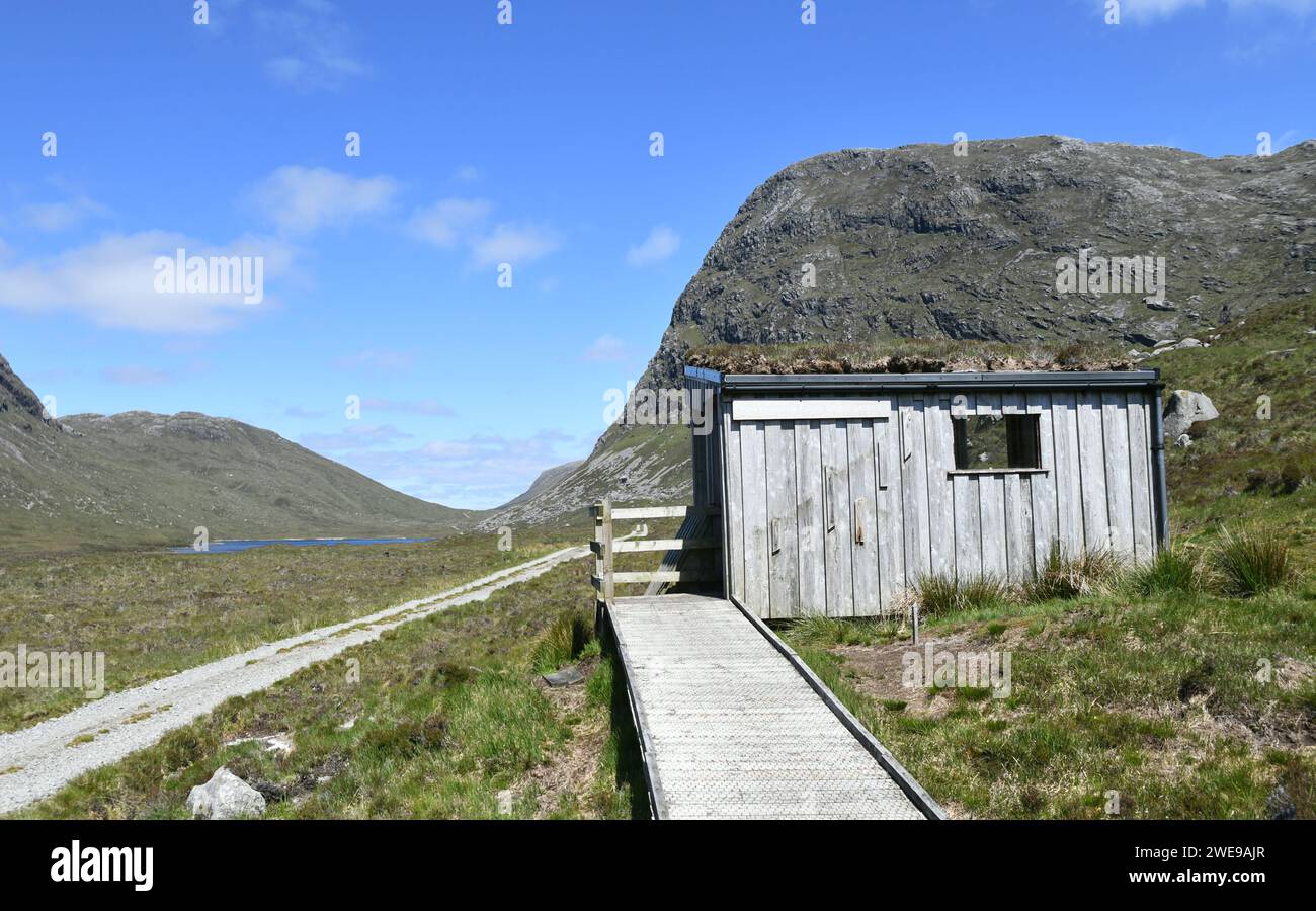 North Harris Eagle Observatory, île de Harris, Hébrides extérieures, Écosse Banque D'Images