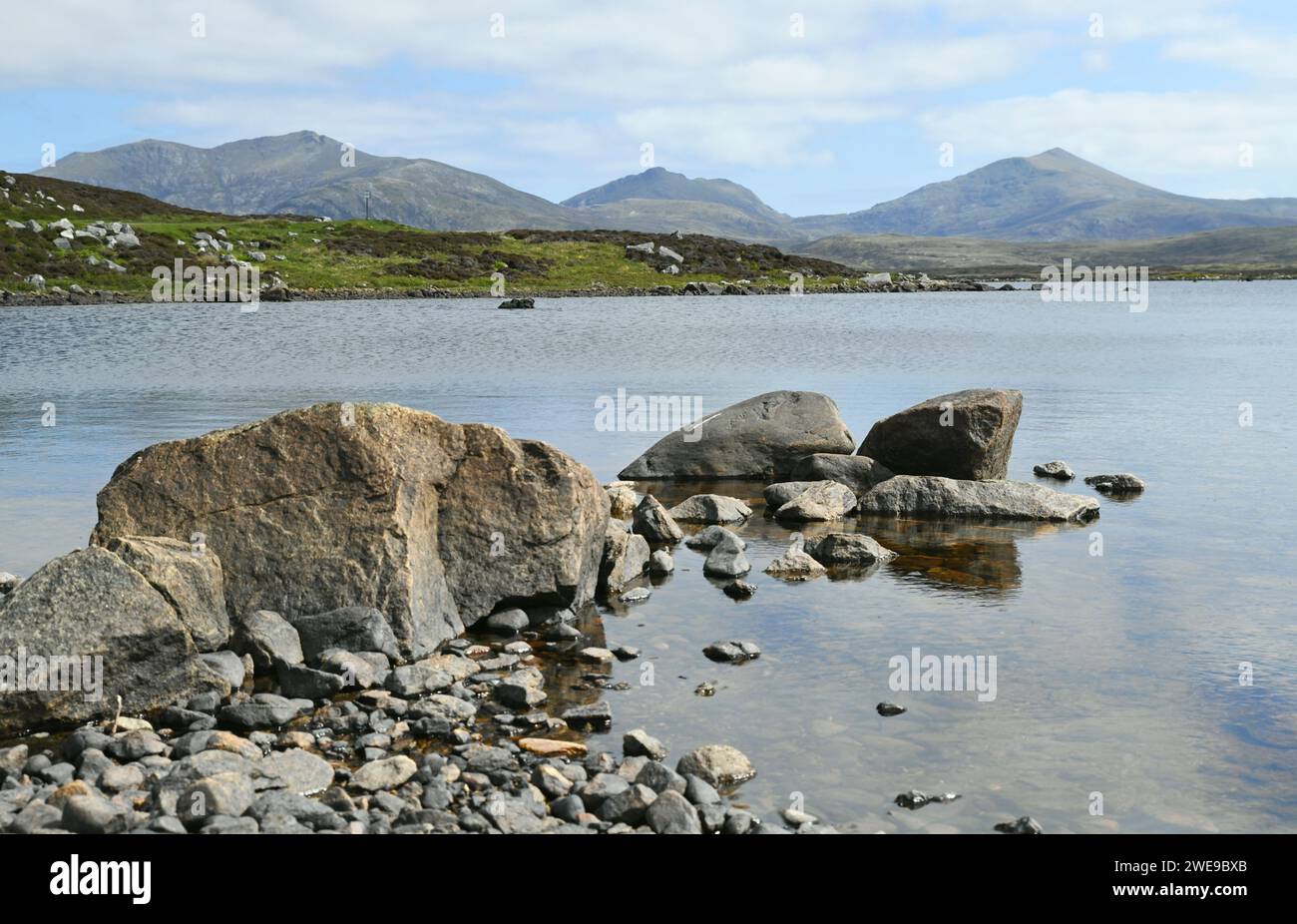 Réserve naturelle du Loch Druidibeg sur South Uist, Hébrides extérieures, Écosse Banque D'Images