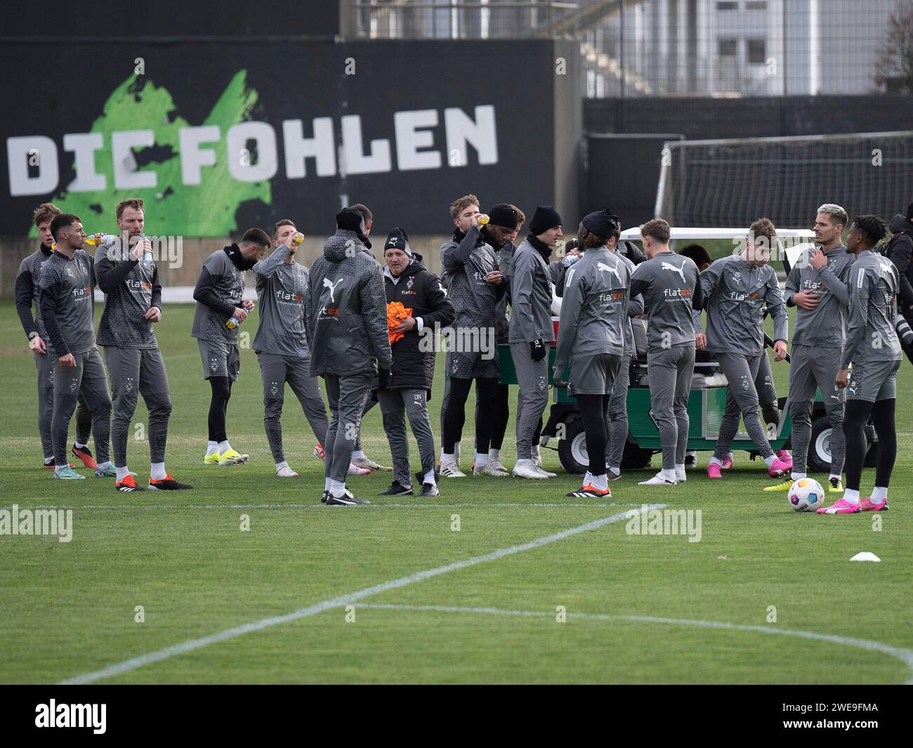 Borussia Moenchengladbach, Fussball, 1. Bundesliga, Training, saison 2023/2024, 24.01.2024 photo : Eibner-Pressefoto/Thomas Haesler Banque D'Images